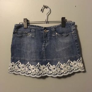 Candies denim mini skirt
